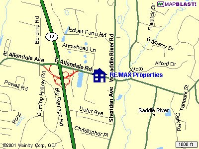 Map to RE/MAX Properties in Saddle River, NJ